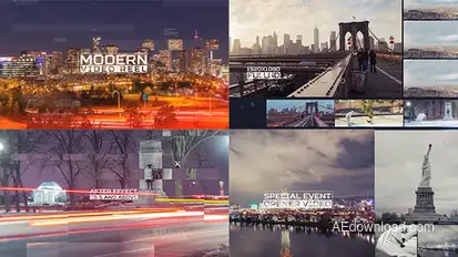 Modern Video Glitch Reel Video Displays template preview