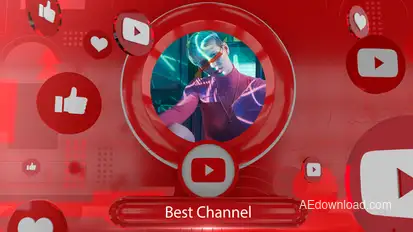 Modern Youtube Intro Elements template preview
