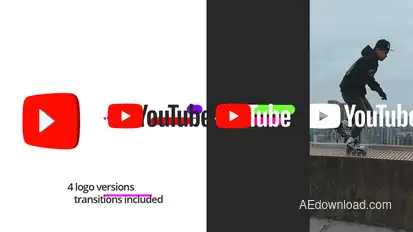 Modern Youtube Logo Logo Stings template preview