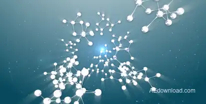 Molecule reveal logo Logo Stings template preview