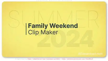 Moments Multi Slideshow Video Displays template preview