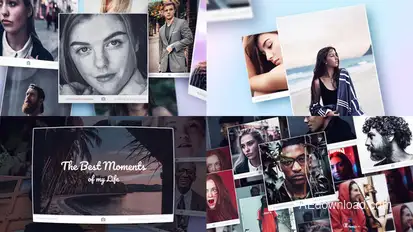 Moments Photo Slideshow Video Displays template preview
