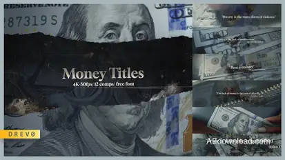 Money Titles/ Overlays/ Grunge/ Texture/ Montage/ Title Sequence/ Art/ Cash/ Wallet/ Footages/ Font Titles template preview