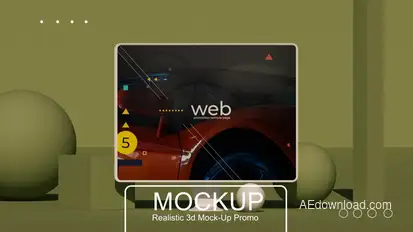 Monitor MockUp 2 Product Promo template preview