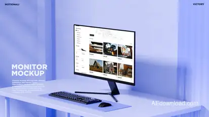 Monitor mockup Product Promo template preview