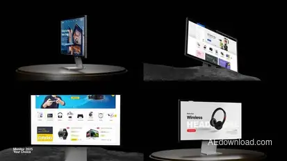 Monitor mockup Product Promo template preview