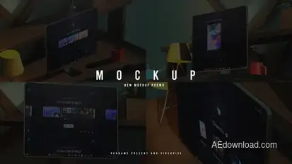 Monitor Mockup Product Promo template preview