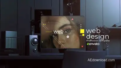 Monitor MockUp Web Promo Product Promo template preview