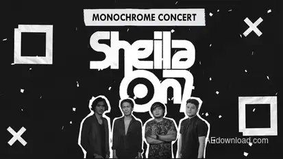 Monochrome Concert Promo Openers template preview