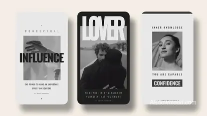 Monochrome Stories Openers template preview