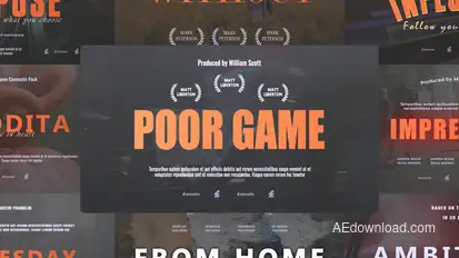 Monumental Cinematic Titles Titles template preview