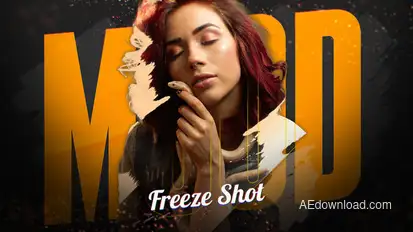 Mood Freeze Shot Video Displays template preview