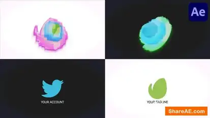 Mosaic 3D Logo for After Effects Logo Stings template preview