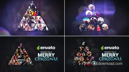 Mosaic Christmas Logo Reveal  // Christmas Wish // Christmas Logo Reveal Openers template preview