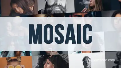 Mosaic Dynamic Intro Video Displays template preview