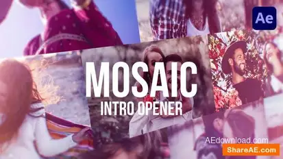 Mosaic Intro Openers template preview