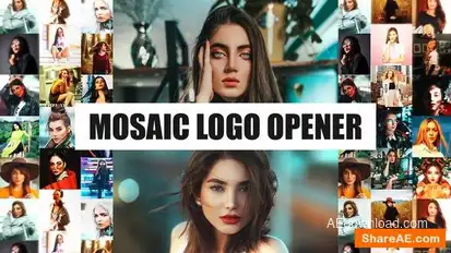 Mosaic Logo Opener I Fast Dynamic Intro Openers template preview