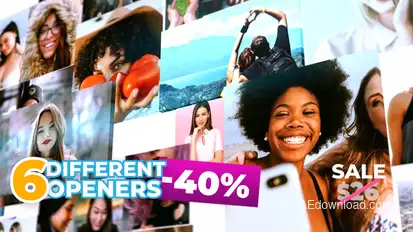 Mosaic Logo Openers Logo Stings template preview