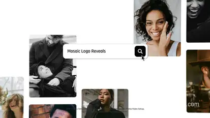 Mosaic Logo Reveals Logo Stings template preview