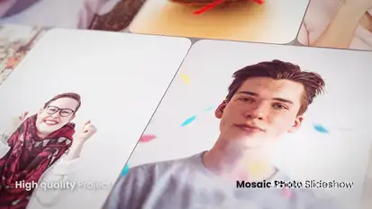 Mosaic Photo Slideshow Openers template preview