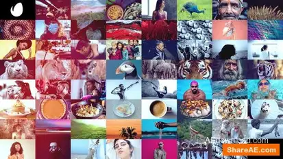 Mosaic Photo Wall Openers template preview