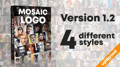 Mosaic Photos Logo Reveal V 1.2 Logo Stings template preview