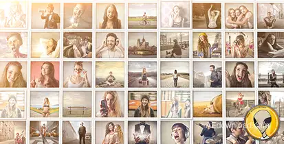 Mosaic Pop Photos Displays Video Displays template preview