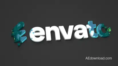 Mosaic Reveal Logo Logo Stings template preview