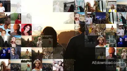 Mosaic Slideshow Video Displays template preview