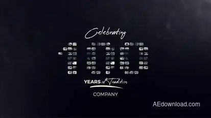 Mosaic Words Video Displays template preview