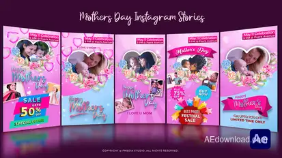 Mother’s day Instagram Stories Openers template preview