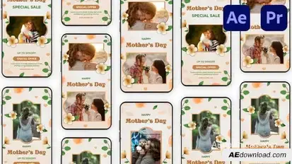 Videohive Mothers Day Sale Instagram Story Elements template preview