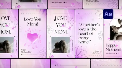 Mothers Day Stories Openers template preview