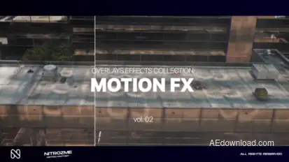 Motion Camera Effects Overlays Collection Vol. 02 Elements template preview
