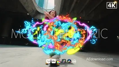 Motion Electric Elements template preview