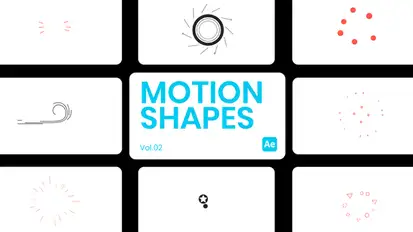 Motion Shapes 02 for After Effects Elements template preview