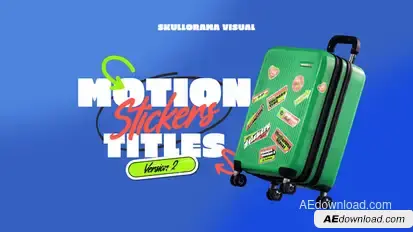 Motion Stickers Titles V2 Titles template preview