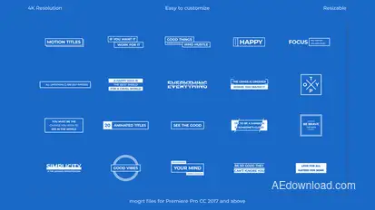 Motion Titles Titles template preview