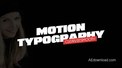 Motion Typography Titles template preview