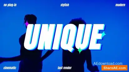 Videohive Move Typography Titles template preview