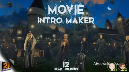 Movie Intro Maker Openers template preview