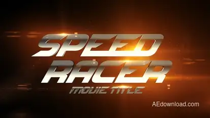 Movie Title - Speed Racer Titles template preview