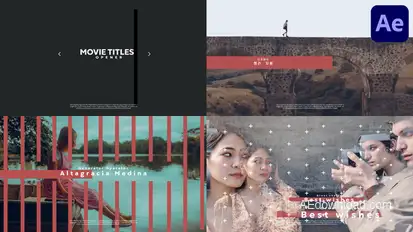 Movie Titles Opener for After Effects Openers template preview