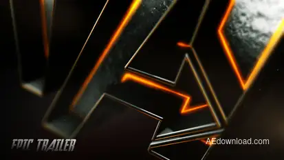 Movie Trailer And Logo Opener 3D Logo Stings template preview