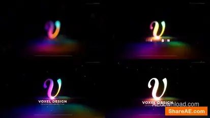 Multi Color Logo Reveal Logo Stings template preview