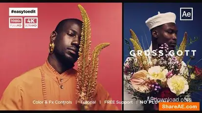 Multi Frame Slideshow Opener Openers template preview