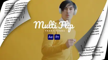 Multi Page Flip Transitions Elements template preview