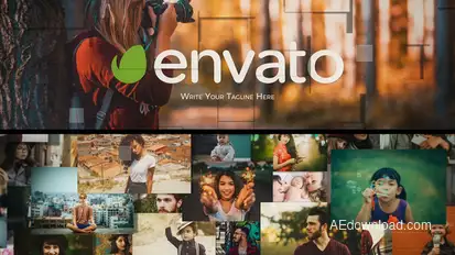 Multi Photo Logo Logo Stings template preview