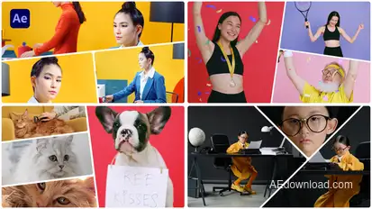 Multi Screen - Split Screen Video Displays template preview