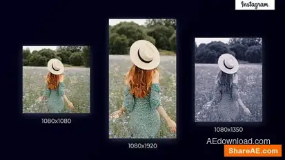 Multi Screen Instagram Openers template preview
